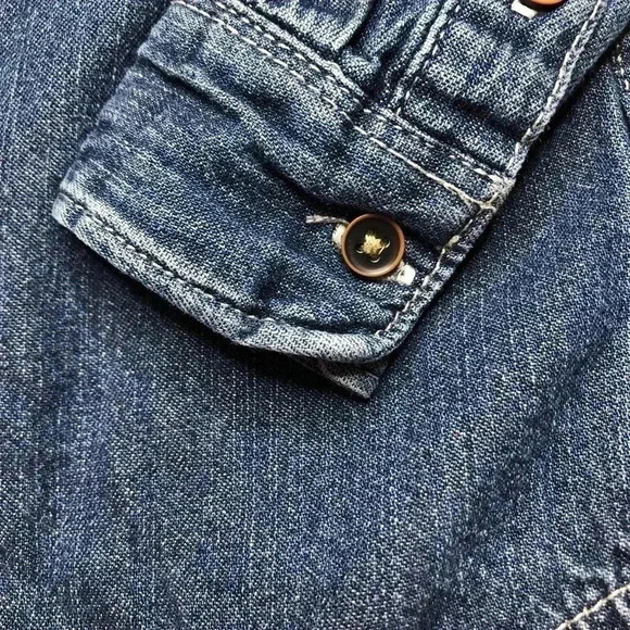 Carter’s Long Sleeved  Collared Jean Shirt Size 3T - Picture 3 of 16